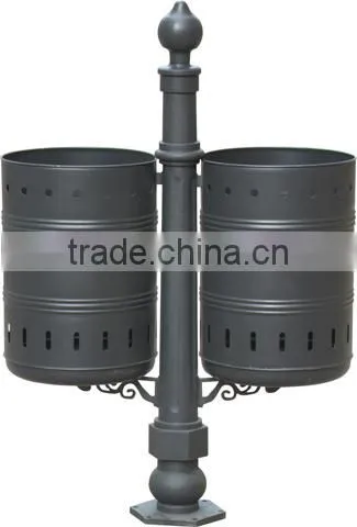 Arlau Steel Iron Wall Mounted Trash Bin photo-3