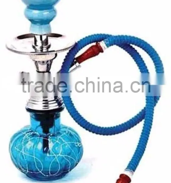 Glass Metal Coloured Antique Hookah for Sale