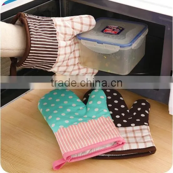 Heat Resistant Cotton Kitchen Microwave Oven Glove Wholesale Oven Mitts photo-6