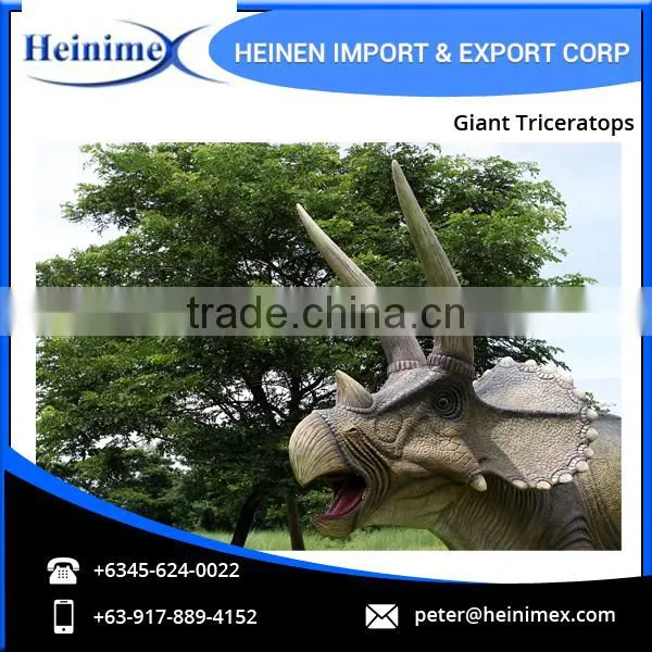 High Quality Best Simulation Jurassic Park Dinosaur Giant Triceratops Model photo-3