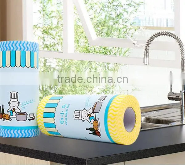 Household Kitchen Cleaning Spunlace Nonwoven Wipes photo-6