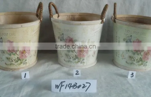 Whosle Sale Outdoor Wooden Flower Pot Planters photo-3