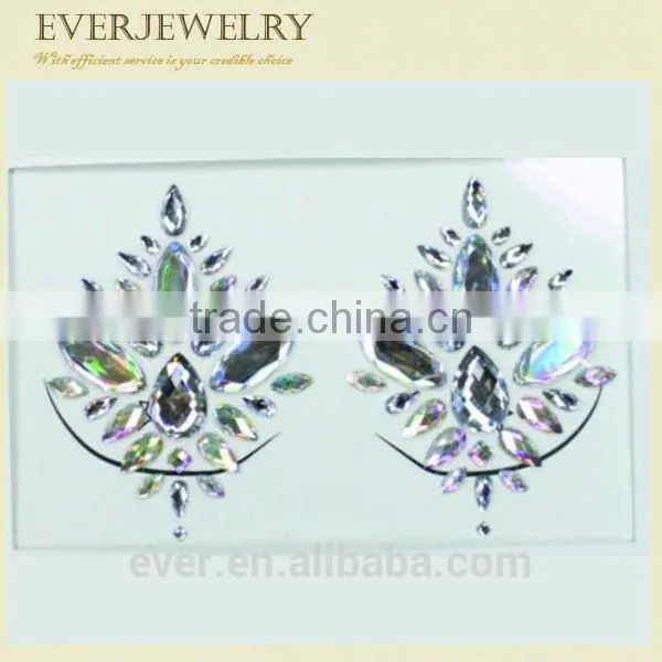 2017 Newest Body, Eye, Face Jewels Tattoo Sticker photo-4