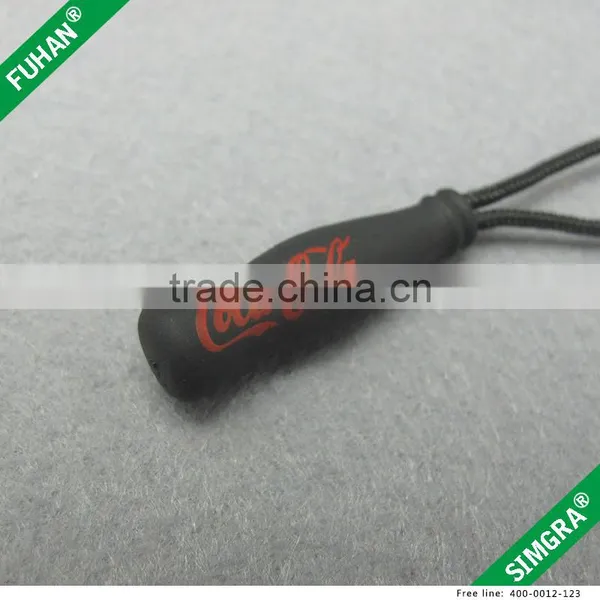 Popular Shape Brand Logo Durable PVC Zipper Sliders for Apparel photo-3