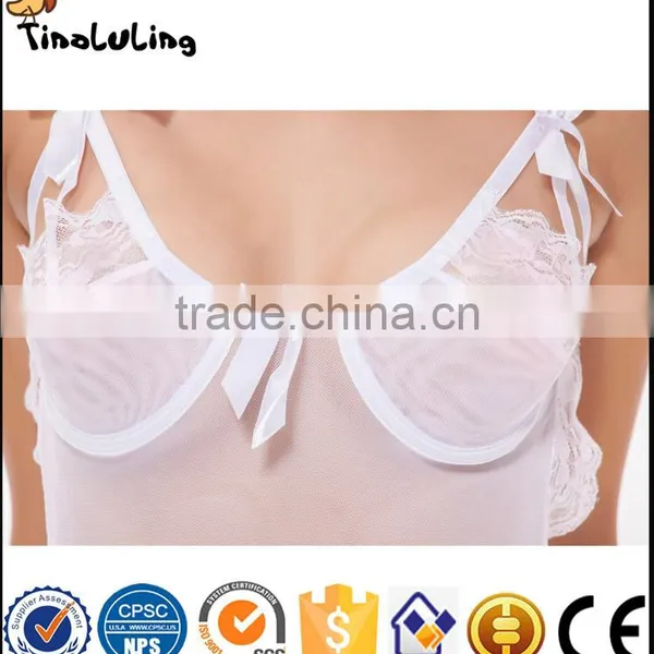 Wholesale Price China Supplier Transparent Hot Transparent Babydoll Sexy Lingerie for Women photo-3