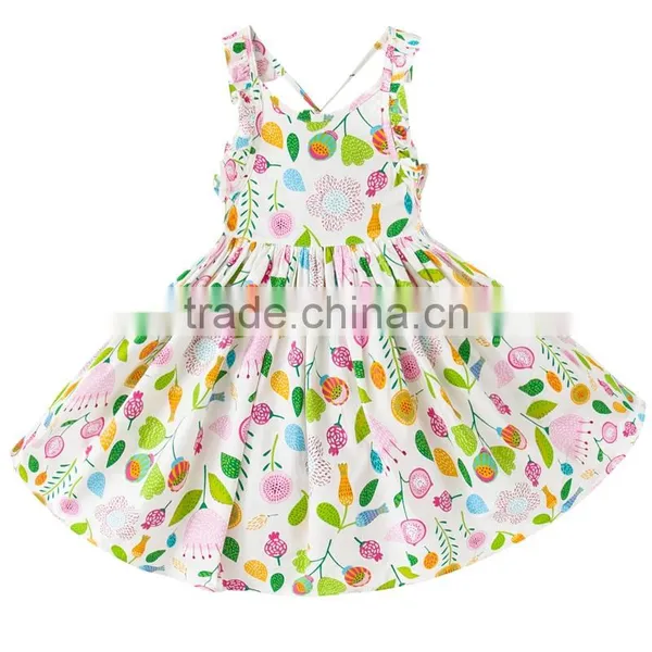 ShiJ Kids Girls Dress Floral Wholesale Children's Boutique Clothing photo-4