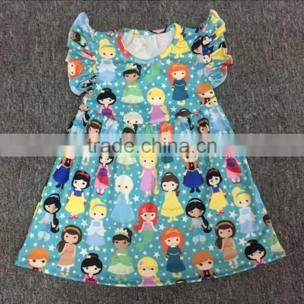 Princess Printed Kids Clothes Girl Dress Pretty Baby Cartoon Clothes High Quality Cute Baby Clothes photo-2