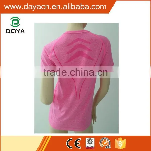 Women's Fashion Dri-fit T-shirt Seamless Jacquard T-shirt photo-2