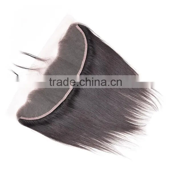 Black Rose Ear to Ear Lace Frontals With Baby Hair 13"*4" Silky Straight Virgin Brazilian Human Hair Lace Front Closure photo-5