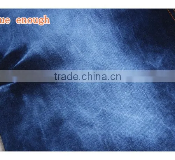 9.8oz Indigo Cotton Polyester Spandex Blend Denim Pants Fabric photo-6