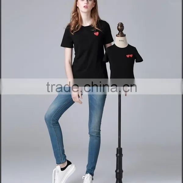 High Fashion Wholesale Mommy and me Custom Shirt Round Neck New Style Pant Shirt photo-2