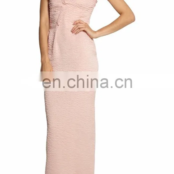 OEM Wholesale Latest Gown Designs off Shoulder Stretch Silk Organza Graduation Evening Gown Dresses 2015 photo-3