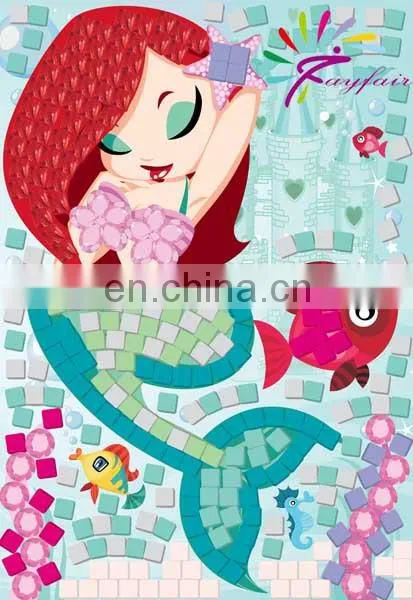 2016 New Design DIY Mosaic Sticker Craft for Kids-mermaid2 photo-2