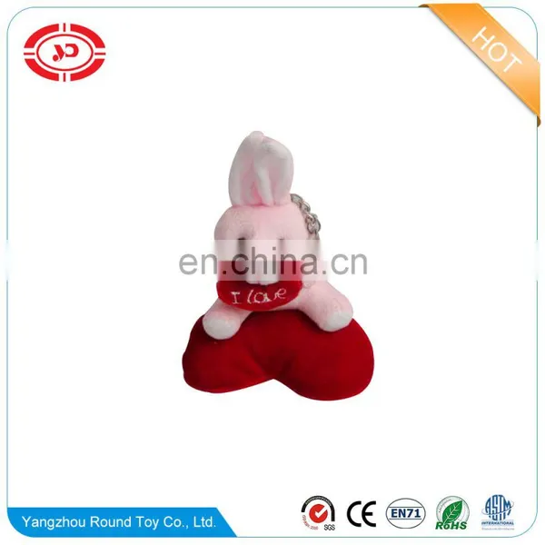 Valentines Plush Soft Hug Hear Sitting Animal Cute Bear Stuffed Keychain Decoration Doll Keyring photo-3