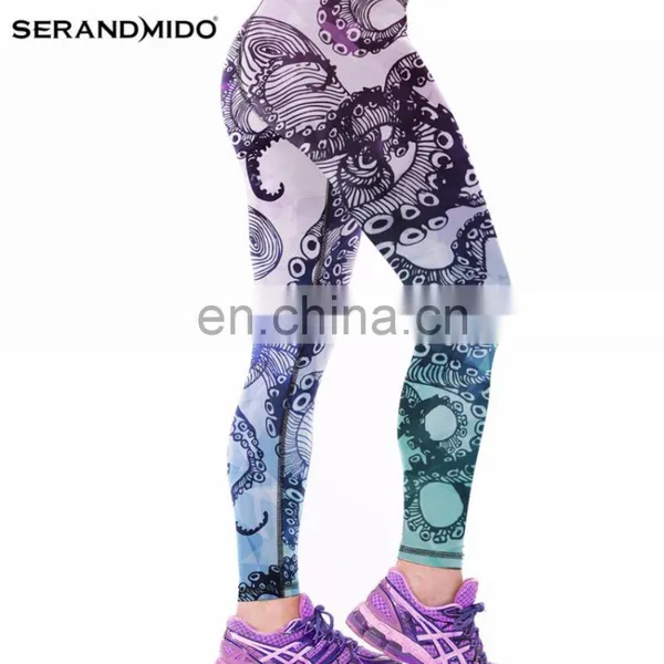 Black And White Stripes Women 2017 Wholesale Dylan Sexy Tight Breathable Sports Digital Printing Pants photo-2