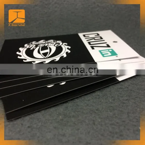 Hot Sale Direct Factory Custom Bright Pink Color Paper Hang Tags for Women Jeans Sportswear photo-4