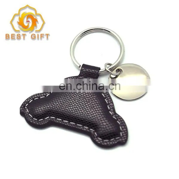 Custom High Quality Bulk PU Leather Keychain For Gifts photo-5