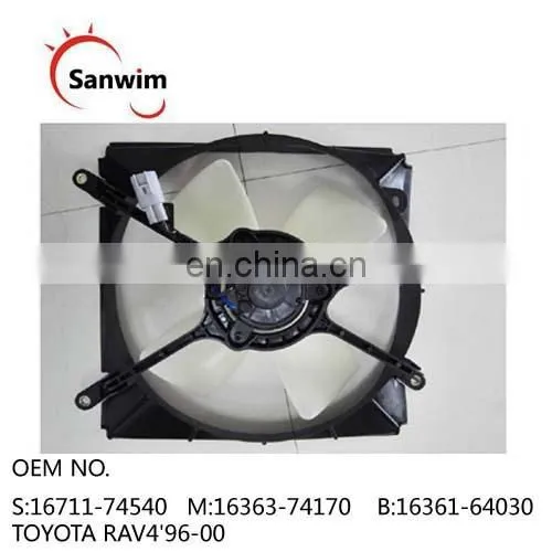 T-O-Y-O-T-A Rav4 Rav 4 96 97 98 99 00 Radiator Cooling Fan OM 16363-74170 16361-64030 16711-74540 photo-2