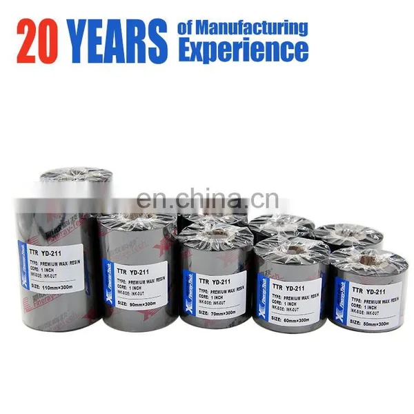 Wax Resin Thermal Transfer Ribbon 40 mm Zebra Bar Code Printer Jumbo Roll TTR Ribbons photo-3