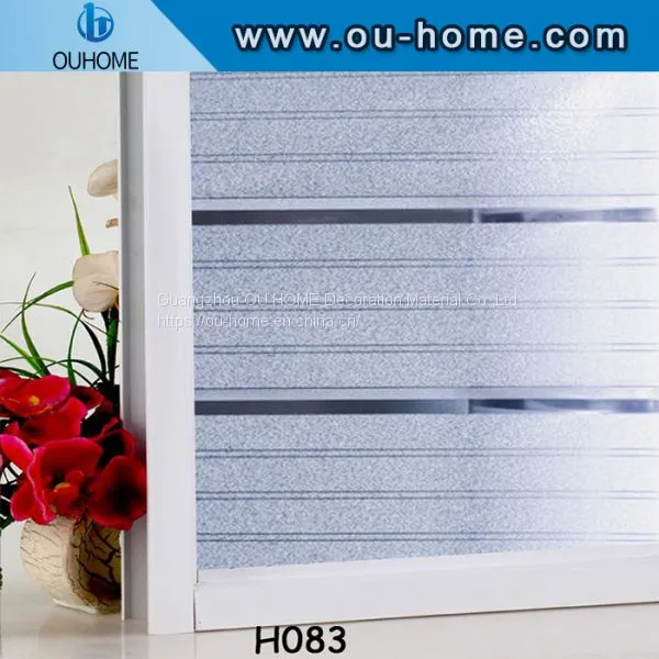 OUHOME Window Film Vinyl 3D PVC Window Privacy Film Static Less Static Cling Film photo-4