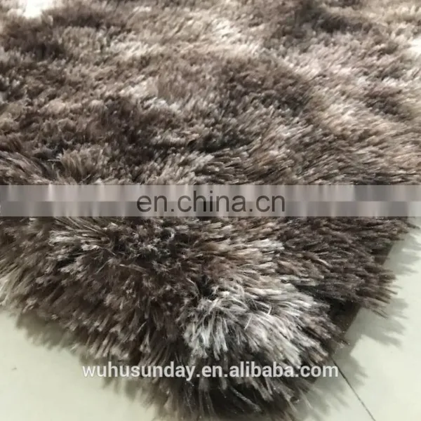 Cheap China 100% Polyester Long Pile Tie-dying PV Plush Rug Area Carpet photo-2
