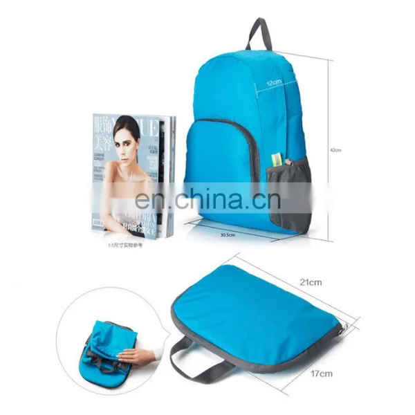 Waterproof Light Weight Nylon Folding Backpack Foldable Outdoor Bag photo-4