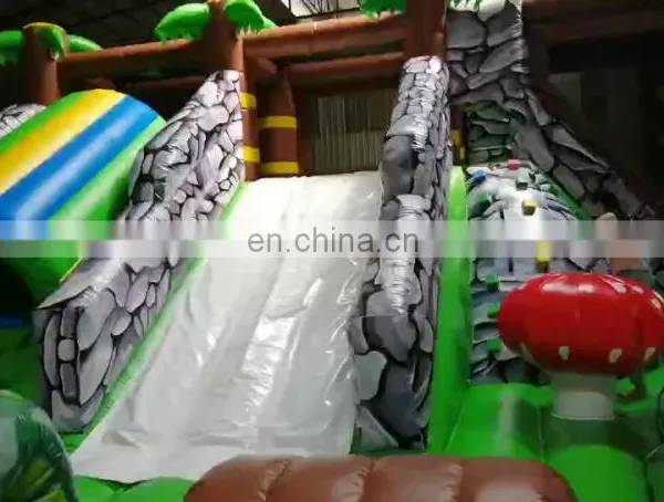 Высококачественная коммерческая PVC-воздушная горка с популярными животными-картинками, привлекающая внимание, продается