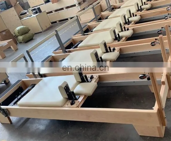 White Maple Wood Elina Pilates Reformer Equipment Price Home Reformer Bed Pilates Machine SRP01 photo-5