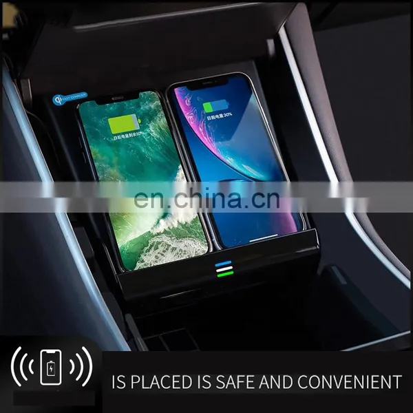 2020 Hot Sales qi Special Car Wireless Fast Charger for Tesla(Model 3),Wireless Car Charger Mount photo-3