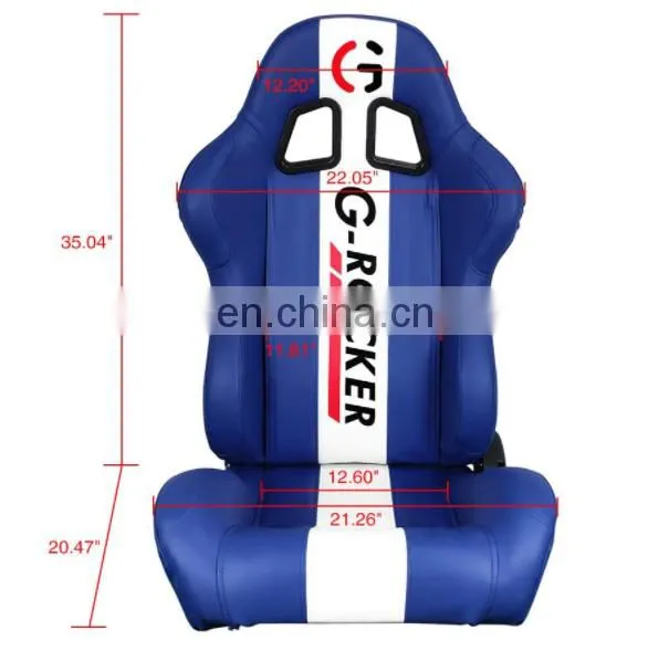 JBR1047 Adjustable PU Leather With Different Color Universal Automobile Sport Racing Seat photo-3