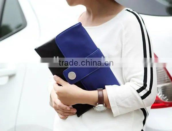 Western Fashion Color Blocking Clutch Bag Women Messager Bags Envelope Clutch Bag for Women photo-4