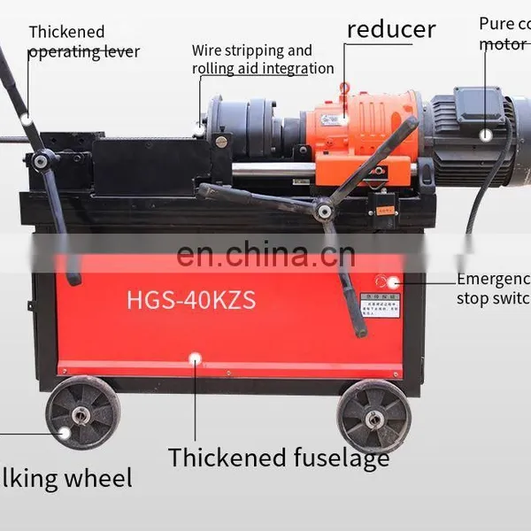 Hot Sale Construction Machinery Small Thread Rolling Machine Screw Rebar Rolling Machine photo-4