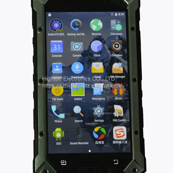 HiDON Factory Price 5.5 Inch Octa-Core 2.4GHz Android 7.0 4G LTE 4GB+64GB IP68 Capacitive Multi-Touch IPS FHD NFC Rugged Phone With GPS photo-2