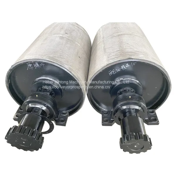 Conveyor Belt Steel Ceramic Non-Drive/Head/Bend/Take Up/Snub/Tail Rubber Lagging Drum Pulley photo-3