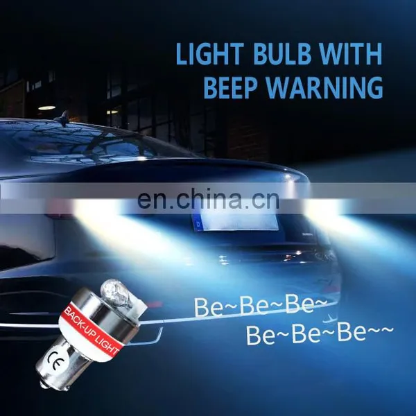 Promata High Quality Car Led Backup Reversing Light Bulb With Beep Alarm With High Brightness Halogen Bulb photo-5
