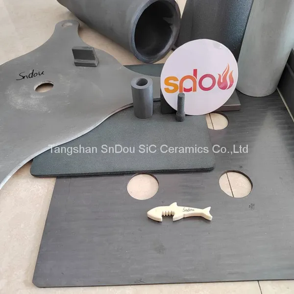 SiC Slabs, Silicon Carbide Kiln Shelves, SiC Setters, SiC Plates, Refractory SiC Ceramics photo-2