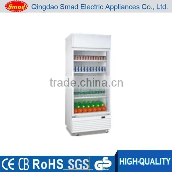 200L-660L Supermarket Upright Glass Door Auto Defrost Display Fridge photo-3