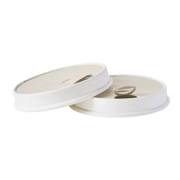Bagasse Pulp Paper Packaging Cup Lid