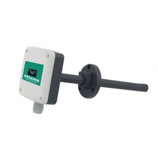 Ducted Type 4~20mA 0-10V DC Wind Speed Sensor Air Velocity Sensor for Hvac System photo-2