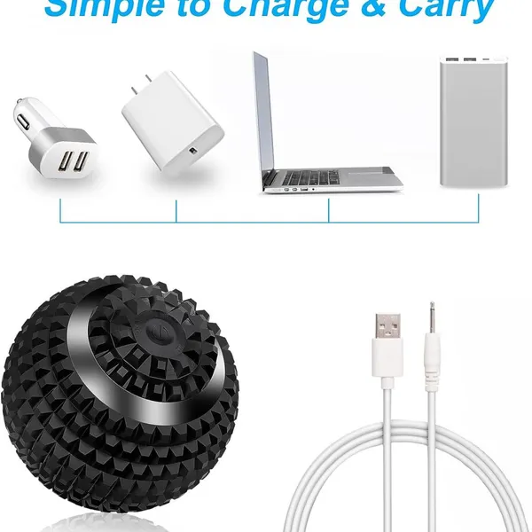 OEM Factory CE ROHS USB Rechargeable Electronic Massage Ball, Body Release Massager Foot Shoulder Roller Ball photo-3