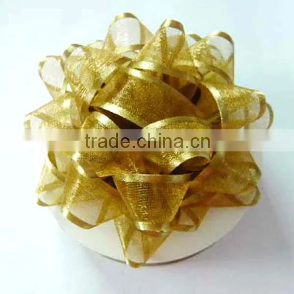 Giant Confetti Bow - Silver Color in 230m Dia With 25mm Wide Ribbon and 30loops, on Full Colors Printing Backing Board photo-5