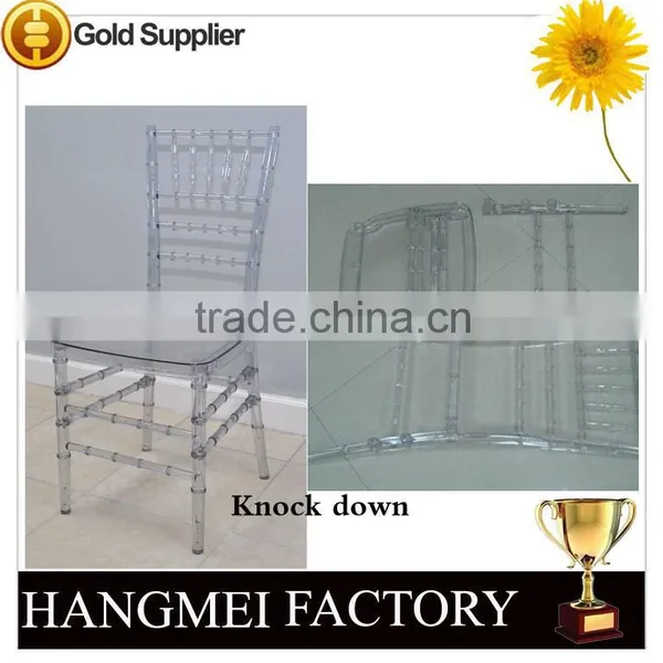Knocked Down Wedding Clear Resin Chiavari Chair photo-4