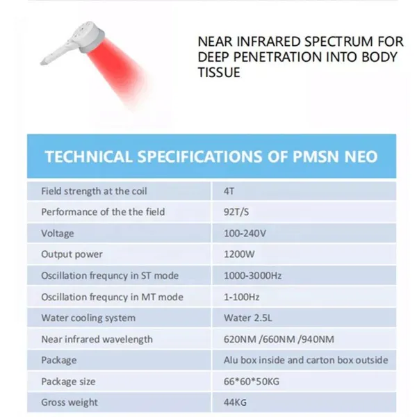 Portable EMS Electromagnetic Body Therapy High Pain Relief Magnetotherapy Device PMST NEO Physio Magneto Beauty Equipment photo-4