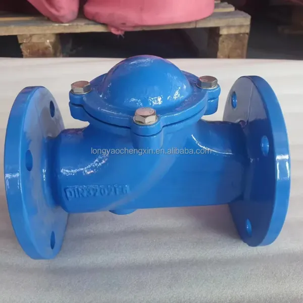 Factory Direct DIN3202 PN10 PN16 Ductile Iron GGG50 Cast Steel Flange Ball Type Check Valve Non Return Valve photo-5