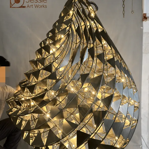 Large Metal Abstract Sculpture photo-5