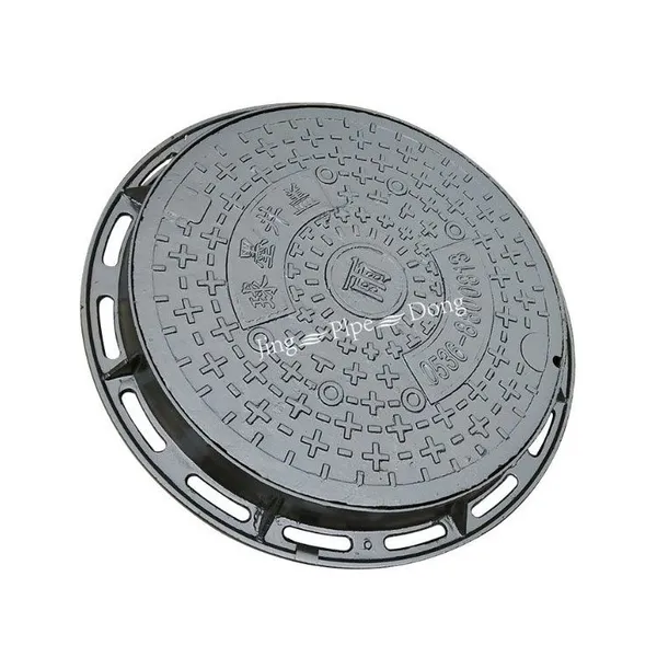 EN124 Sample Customized Durable Iron Manhole Cover With Round Shape and Half Weight for Parking Safety photo-6