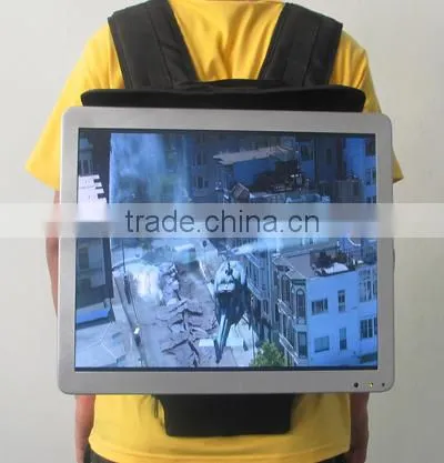 15.6 Inch Wall Mounted Backpack All in One PC/Wireless for Shelf Touch Screen Wall Mounted LCD Advertisement Players photo-2
