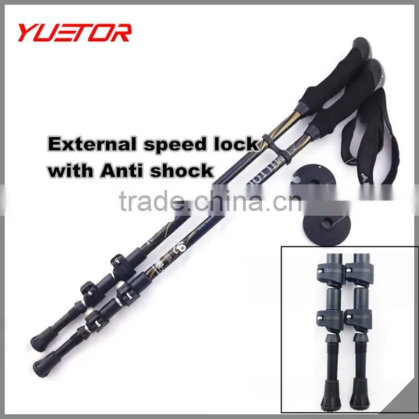Hot Sale Anti-shock With Speed External Lock Aluminum 7075 Trekking Pole Supplier's Choice photo-2