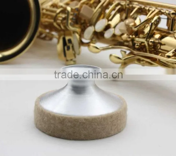 Professional Alto Saxophone Mute Sax Sound Metal Dampener Narrows the Tone High Grade photo-3