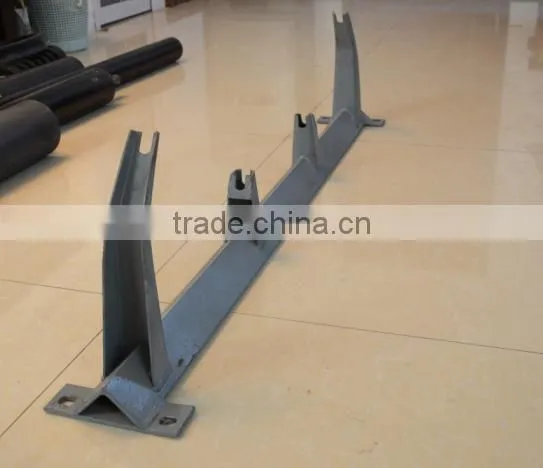 China Hot Selling Carbon Steel Troughing Conveyor Roller Frame for Sale photo-3